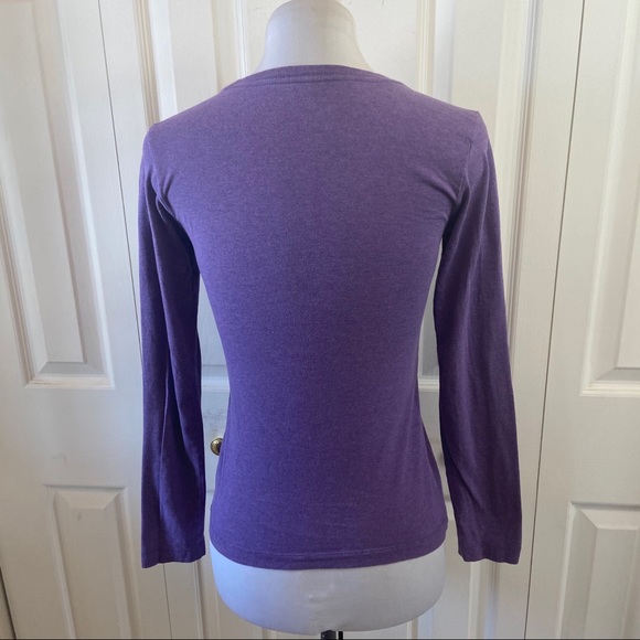 Nike Tops | Nike Purple Long Sleeve Tee Shirt Top Sz Xs | Poshmark